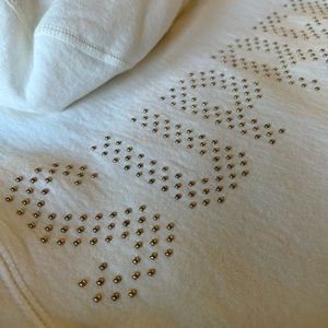Unisex Supreme hoodie with gold studs